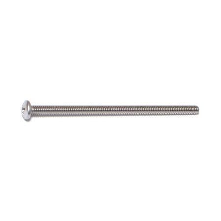 Midwest Fastener #8-32 x 3 in Phillips Pan Machine Screw, Plain 18-8 Stainless Steel, 6 PK 39884